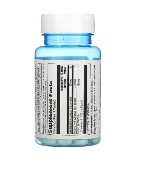 Nature's Life, Betaine HCL, 350 mg, 100 Tablets
