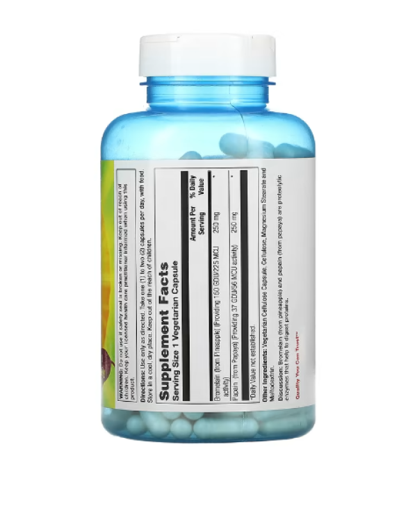 Nature's Life, Bromelain & Papain, 250 Vegetarian Capsules