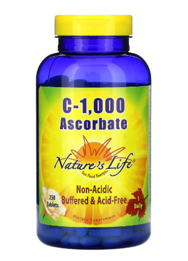 Nature's Life, C-1,000 Ascorbate, 250 Tablets