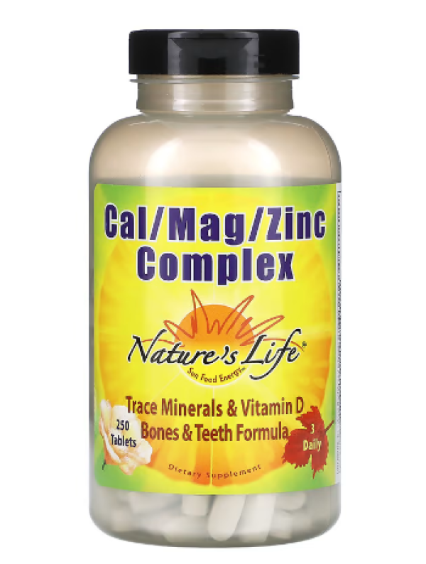 Nature's Life, Cal / Mag / Zinc Complex, 250 Tablets