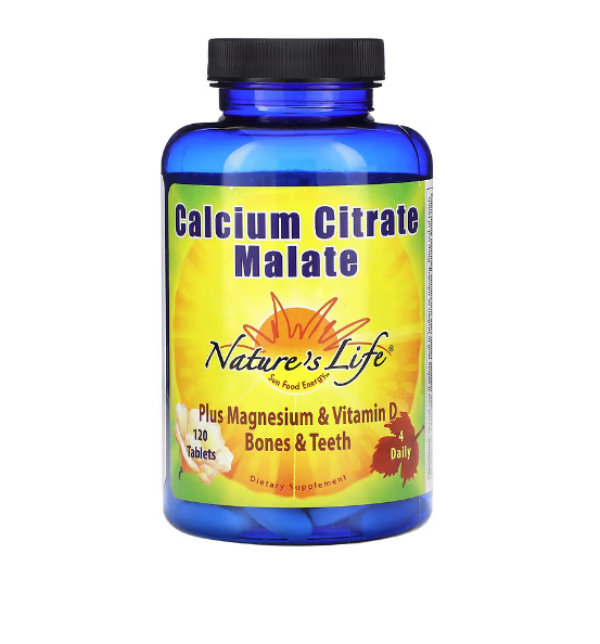 Nature's Life, Calcium Citrate Malate, 120 Tablets