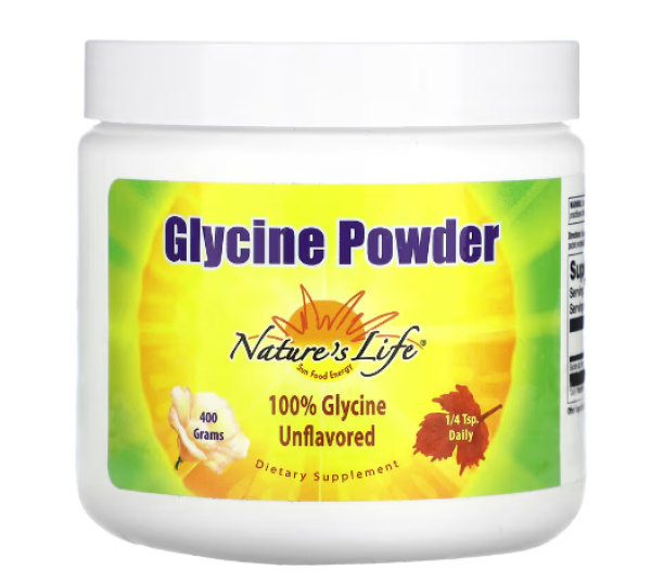 Nature's Life, Glycine Powder, Unflavored, 400 g