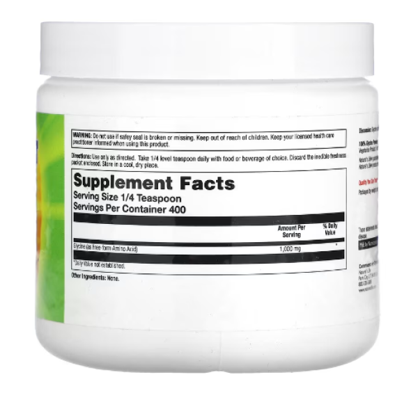 Nature's Life, Glycine Powder, Unflavored, 400 g