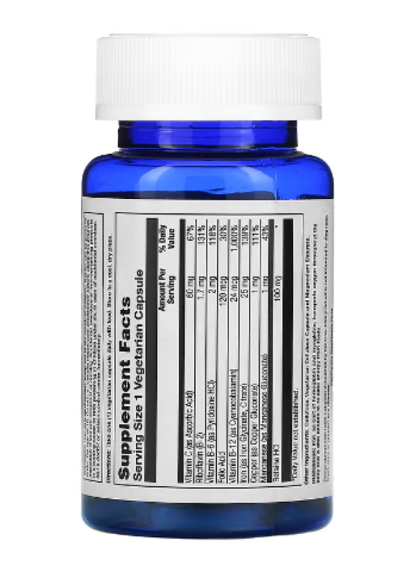 Nature's Life, Iron Complex, 25 mg, 50 Vegetarian Capsules