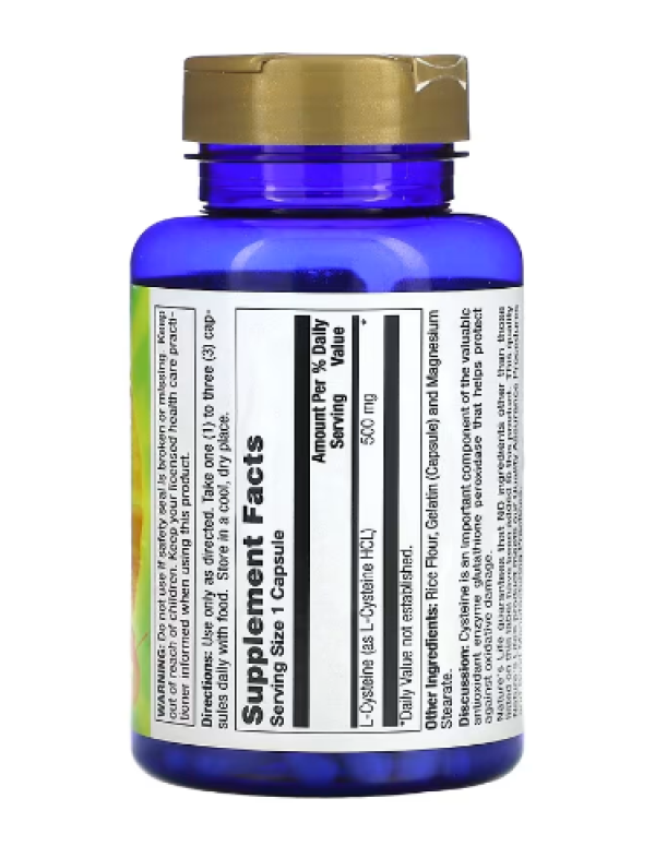 Nature's Life, L-Cysteine, 500 mg, 100 Capsules