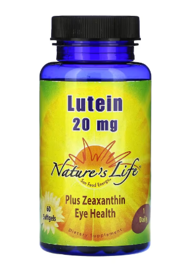 Nature's Life, Lutein, 20 mg, 60 Softgels