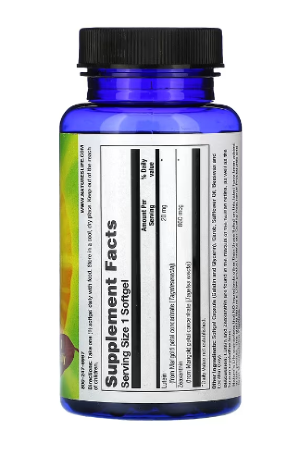 Nature's Life, Lutein, 20 mg, 60 Softgels