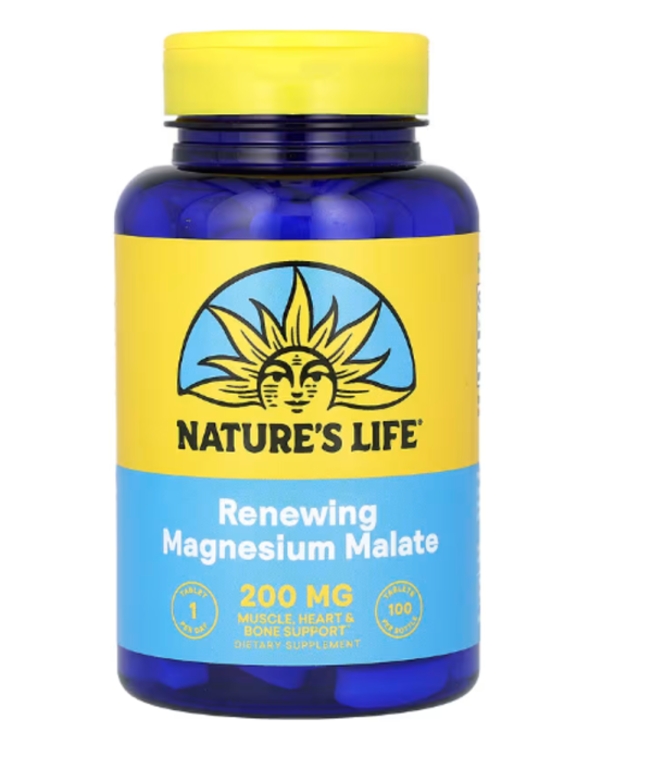Nature's Life, Magnesium Malate, 1,300 mg, 100 Tablets