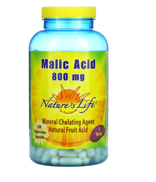Nature's Life, Malic Acid, 800 mg, 250 Veggie Caps