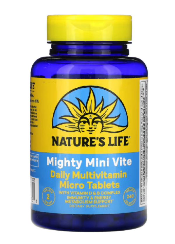 Nature's Life, Mighty Mini Vite, Daily Multivitamin, 240 Micro Tablets
