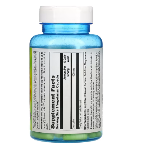 Nature's Life, Quercetin, 400 mg, 100 Veggie Caps