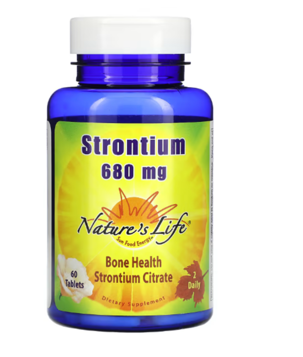 Nature's Life, Strontium, 680 mg, 60 Tablets