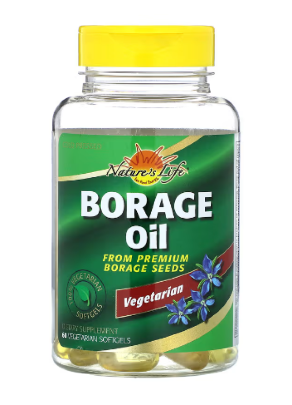 Nature's Life, Vegetarian Borage Oil, 60 Vegetarian Softgels