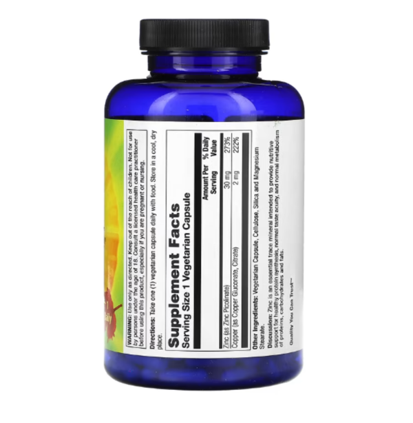 Nature's Life, Zinc, 30 mg, 250 Veggie Caps