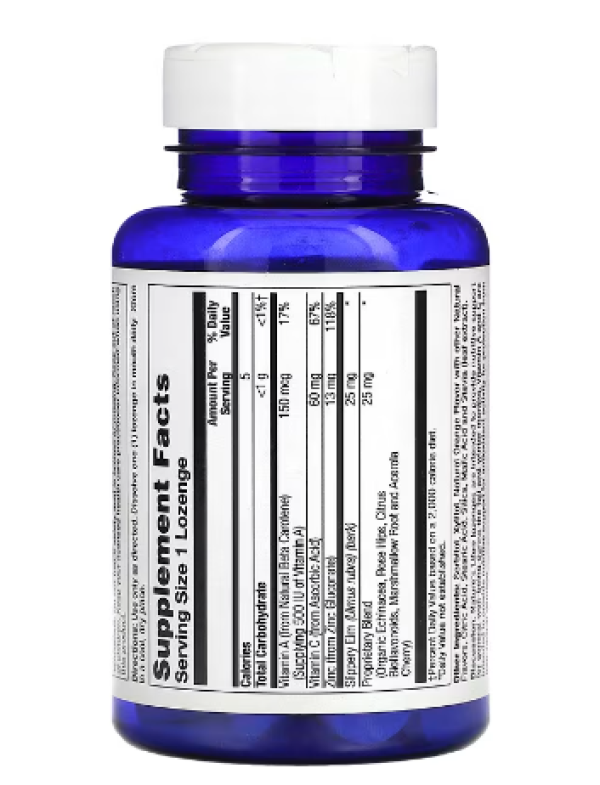 Nature's Life, Zinc Lozenges, Orange, 50 Lozenges