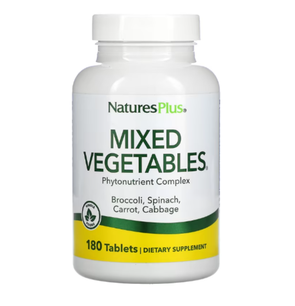Nature's Plus, Mixed Vegetables, 180 Tablets