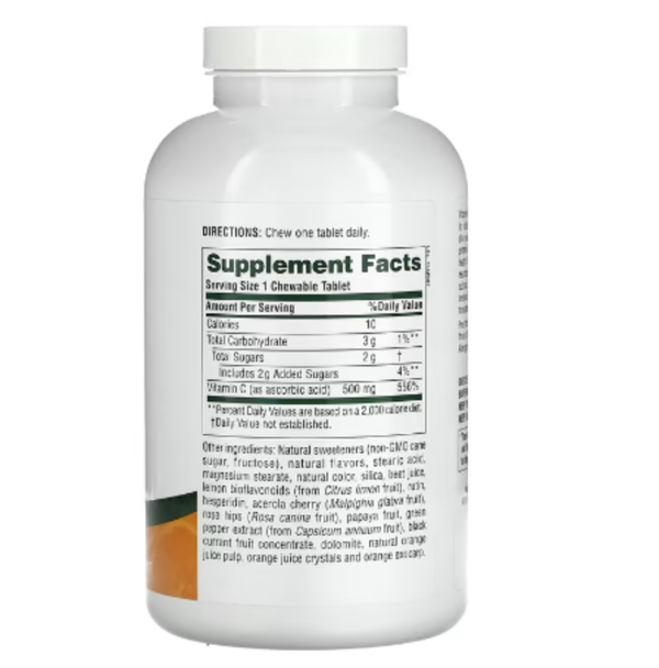 Nature's Plus, Orange Juice Vitamin C Supplement, 500 mg, 180 Tablets