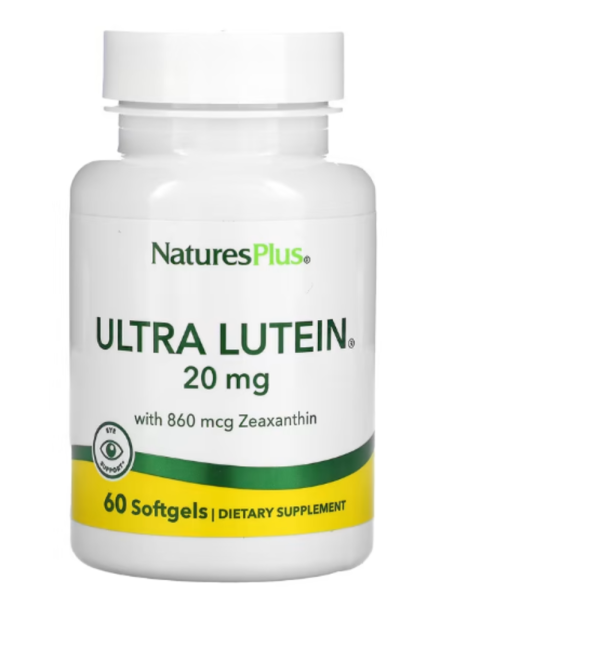 Nature's Plus, Ultra Lutein, Maximum Strength, 20 mg, 60 Softgels