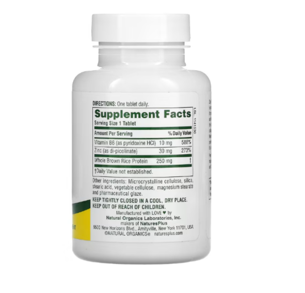 Nature's Plus, Zinc Picolinate w/B-6, 120 Tablets
