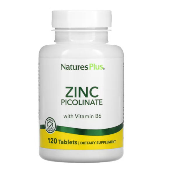 Nature's Plus, Zinc Picolinate w/B-6, 120 Tablets