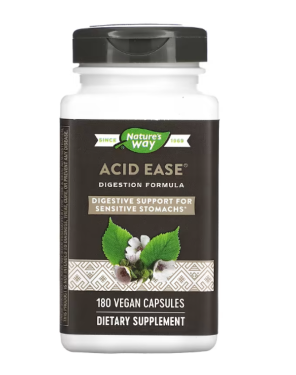 Nature's Way, Acid Ease, Digestion Formula, 180 Vegan Capsules