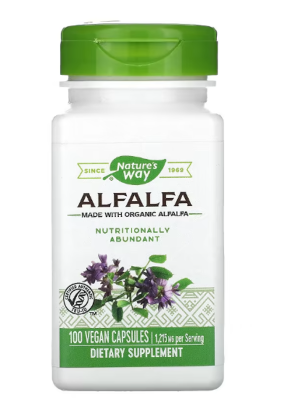 Nature's Way, Alfalfa, 1,215 mg, 100 Vegan Capsules (405 mg per Capsule)
