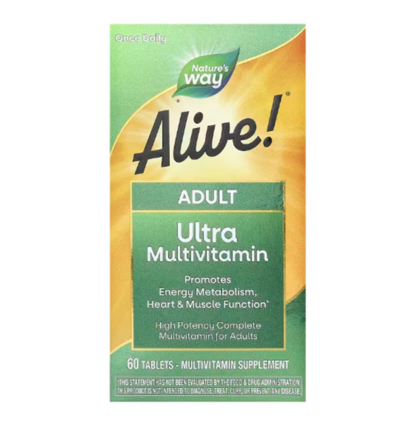 Nature's Way, Alive! Adult Ultra Potency Complete Multivitamin, 60 Tablets