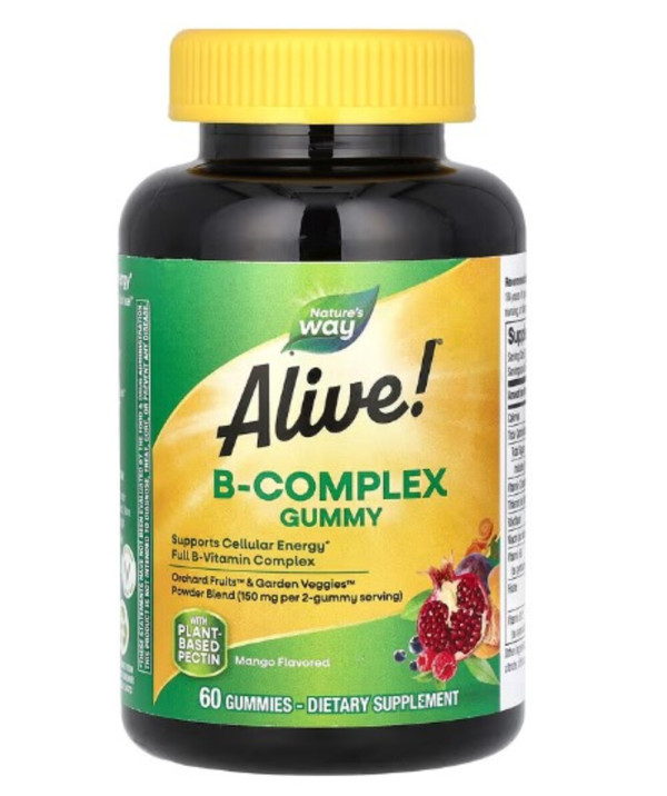 Nature's Way, Alive! B-Complex Gummy, Mango, 60 Gummies