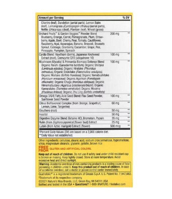 Nature's Way, Alive! Max3 Potency, Multivitamin, 90 Tablets