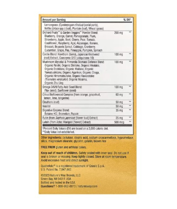 Nature's Way, Alive! Max3 Potency Multivitamin, No Added Iron, 90 Tablets