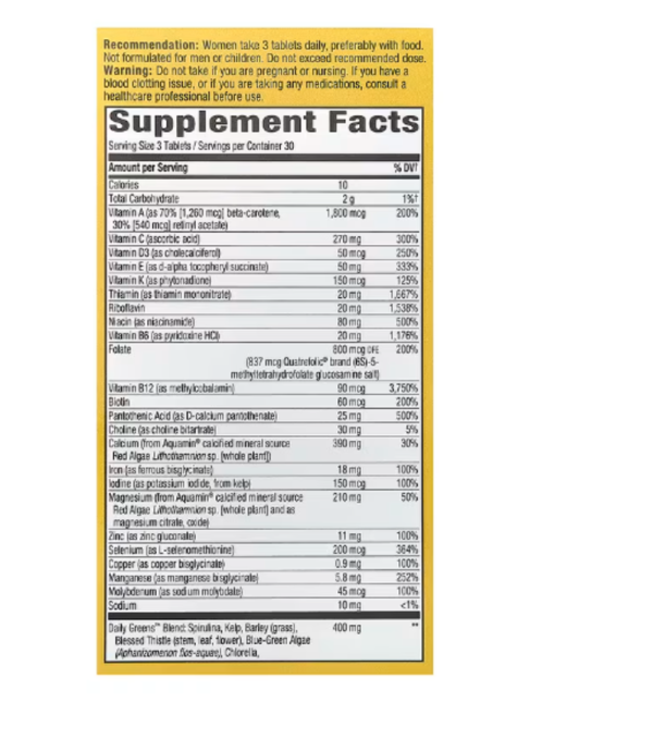 Nature's Way, Alive! Max3 Potency, Women's Multivitamin, 90 Tablets