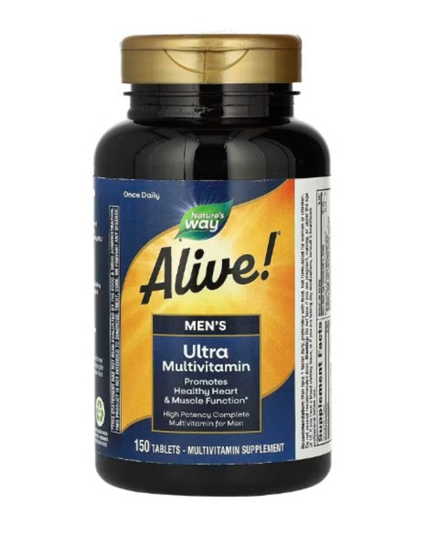 Nature's Way, Alive! Men's Ultra Multivitamin, 150 Tablets