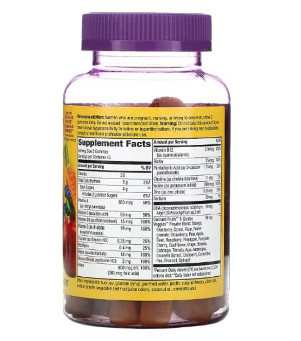 Nature's Way, Alive! Prenatal with Plant DHA, Orange & Raspberry Lemonade, 90 Gummies