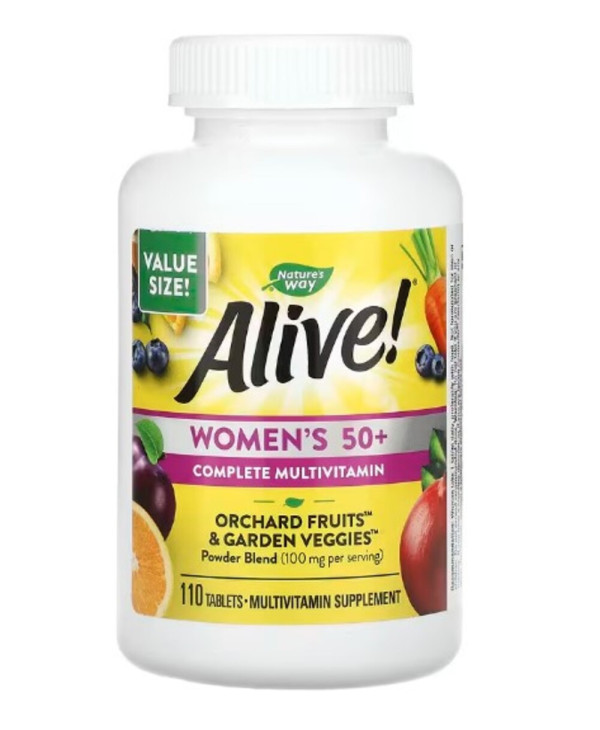 Nature's Way, Alive! Women's 50+ Complete Multivitamin, 110 Tablets