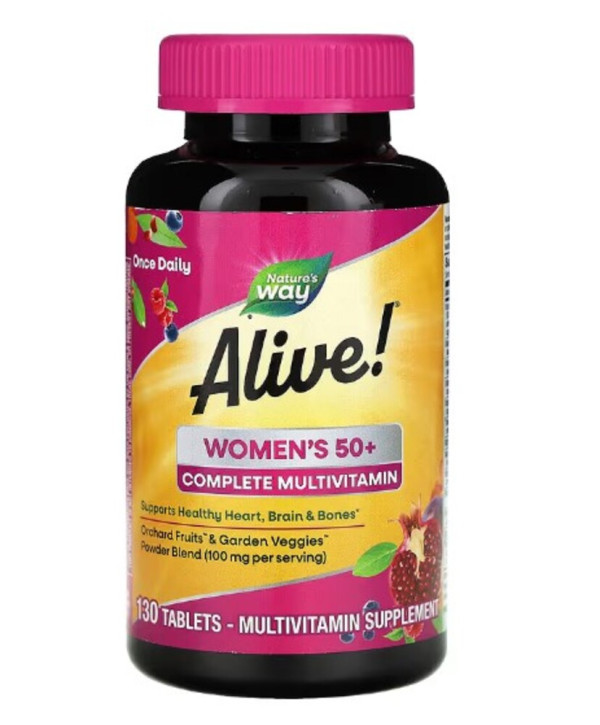 Nature's Way, Alive! Women's 50+ Complete Multivitamin, 130 Tablets