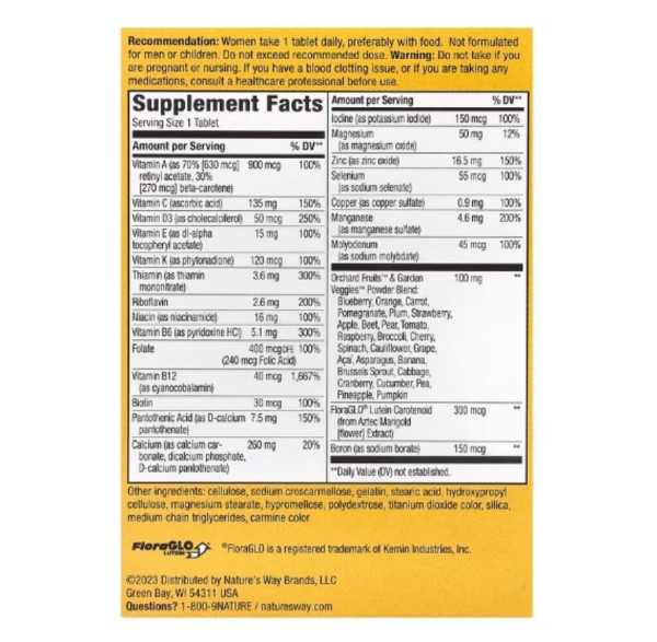 Nature's Way, Alive! Women's 50+ Complete Multivitamin, 50 Tablets