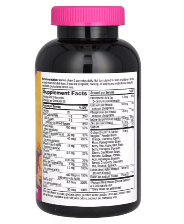 Nature's Way, Alive! Women's 50+ Gummy Multivitamins, Mixed Berry, 130 Gummies