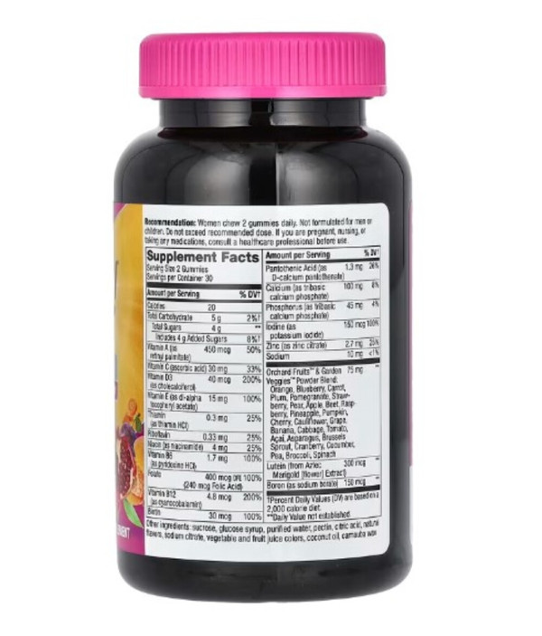 Nature's Way, Alive! Women's 50+ Multivitamin Gummy, Mixed Berry, 60 Gummies