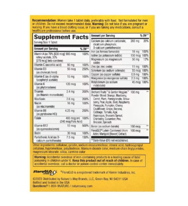 Nature's Way, Alive! Women's Complete Multivitamin, 50 Tablets