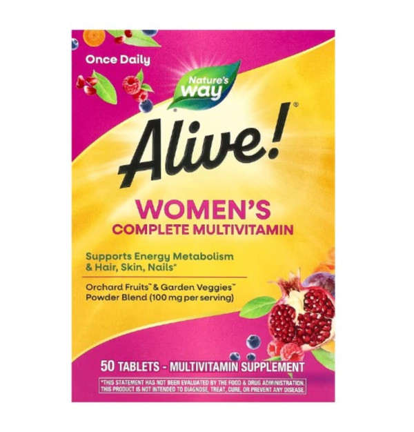 Nature's Way, Alive! Women's Complete Multivitamin, 50 Tablets