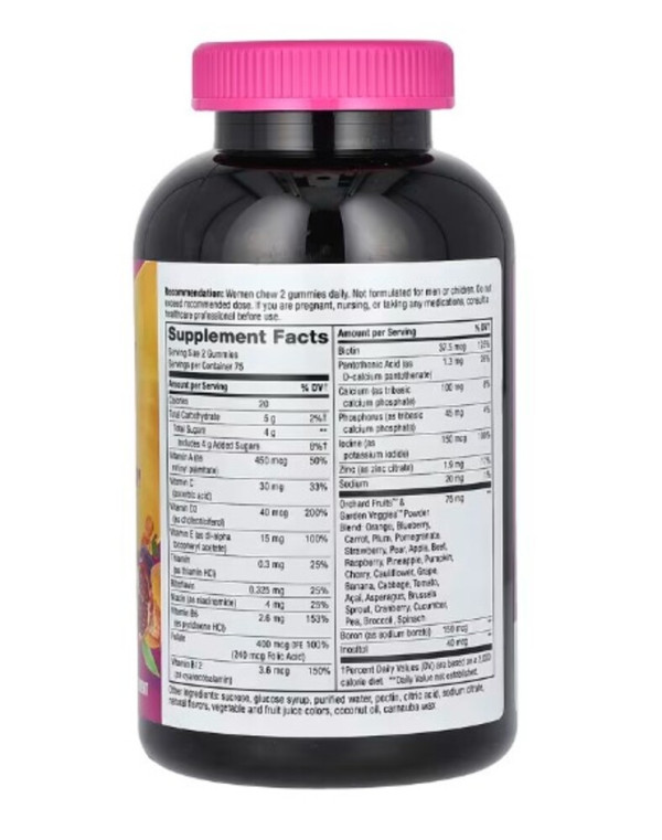 Nature's Way, Alive! Women's Gummy Multivitamin, Mixed Berry, 150 Gummies