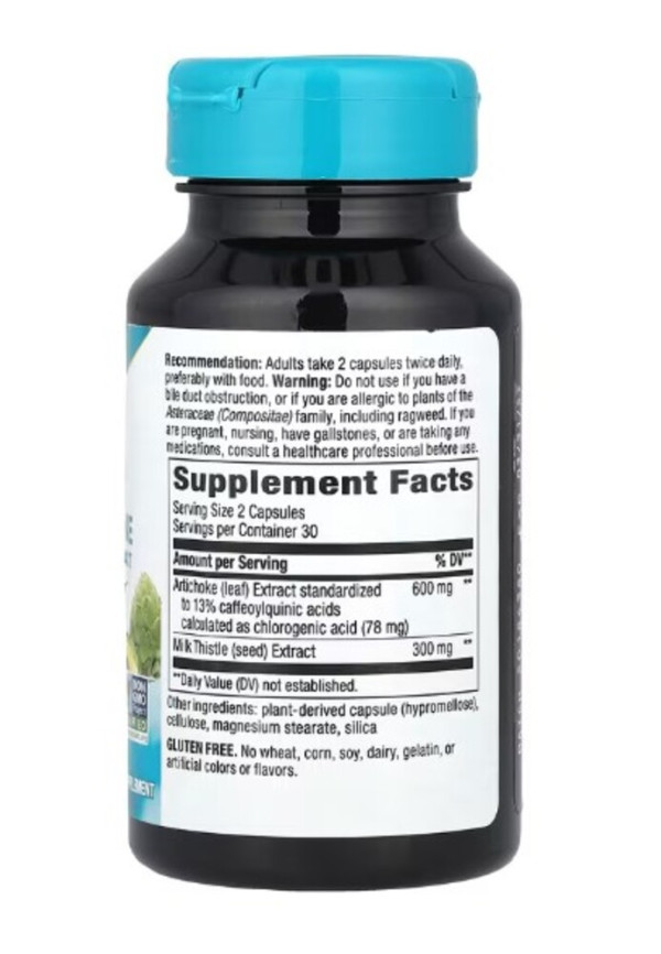 Nature's Way, Artichoke, Premium Extract, 60 Vegan Capsules