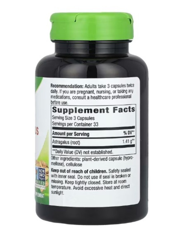 Nature's Way, Astragalus Root, 1,410 mg, 100 Vegan Capsules (470 mg per Capsule)