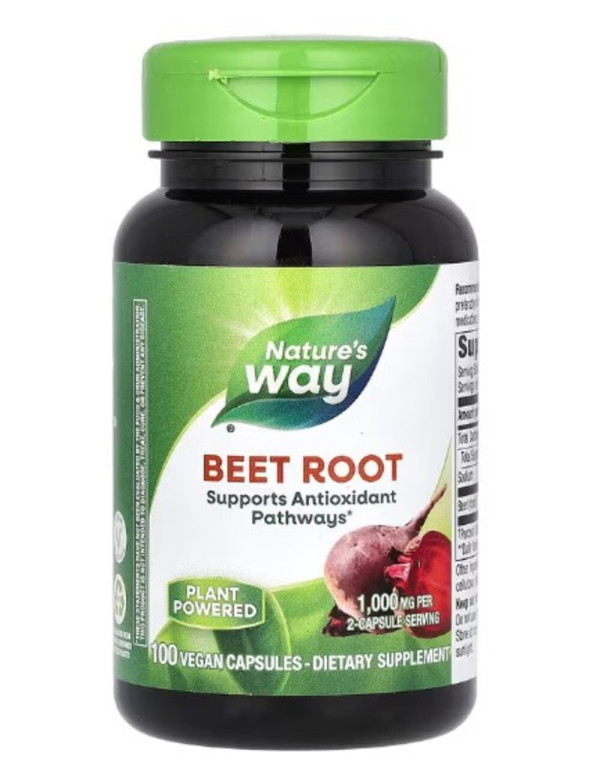 Nature's Way, Beet Root, 1,000 mg, 100 Vegan Capsules