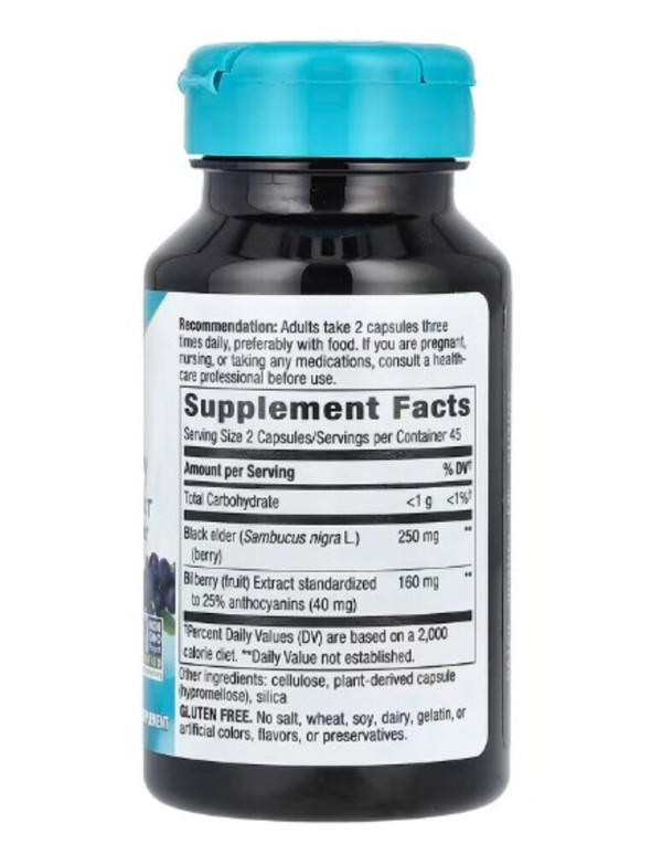 Nature's Way, Bilberry, 90 Vegan Capsules