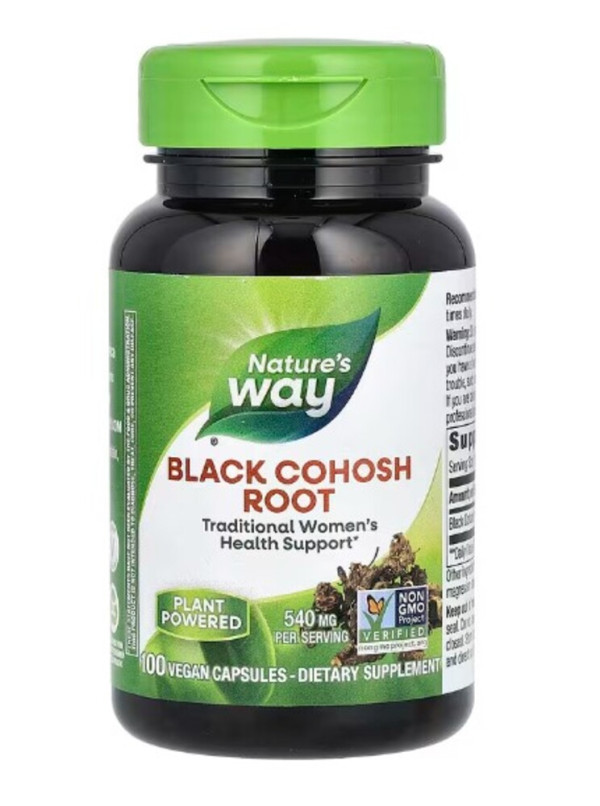 Nature's Way, Black Cohosh Root, 540 mg, 100 Vegan Capsules
