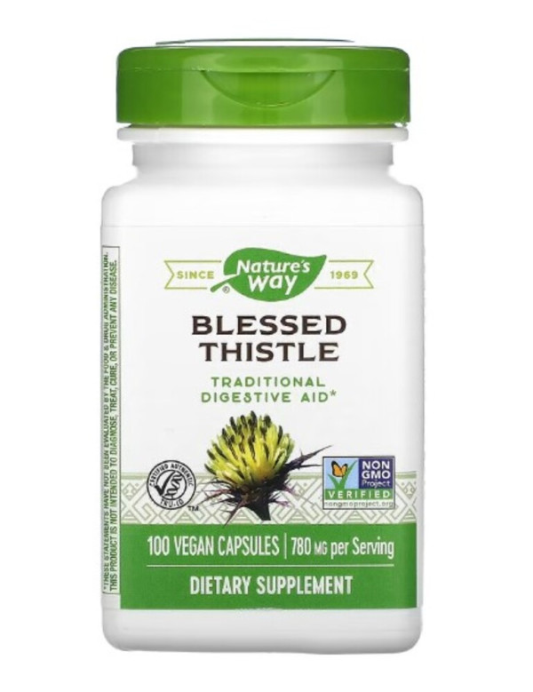 Nature's Way, Blessed Thistle, 780 mg, 100 Vegan Capsules (390 mg per Capsule)