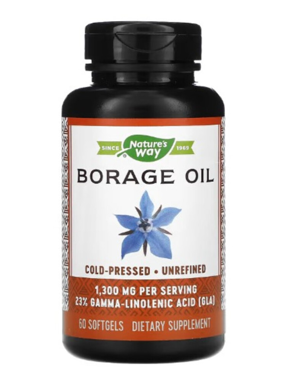 Nature's Way, Borage Oil, 1,300 mg, 60 Softgels