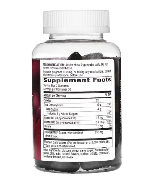 Nature's Way, Brain Fuel, Grape, 60 Gummies