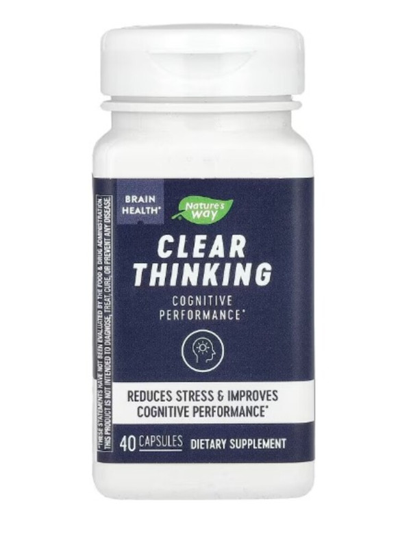 Nature's Way, Brain Health, Clear Thinking, 40 Capsules